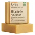 Savion Bio Haarseife Schafmilch für weiches und glänzendes Aussehen bei empfindlicher Kopfhaut