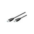 Wentronic Goobay USB 3.0 SuperSpeed Kabel, Schwarz, 1 m - USB 3.0-Stecker (Typ A) > USB 3.0-Stecker (Typ A) (95717)