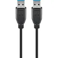 goobay USB 3.0 A Kabel 1,0 m schwarz, 1 St.