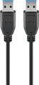 USB-A-Kabel, USB 3.0, 1 m, schwarz