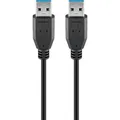 goobay USB 3.0 A Kabel 1,0 m schwarz, 1 St.