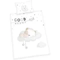 Herding Sleeping little bear Babybettwäsche 40x60+100x135 cm grau Baumwolle