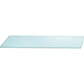 Rechteckige Klarglas Ablage 60x14 cm, 5mm stark, glänzend, mit Klemmbefestigung