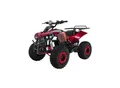 Elektro-Kinderquad S-10, Pocket-Quad mit 1000 Watt, Federung, Scheiben-/Trommelbremsen, bis 20 km/h (Metallic/Rot)