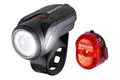 SIGMA Aura 35 und Nugget II | spritzwassergeschütztes Fahrradlichter Set | StVZO zugelassenes, akkubetriebenes Vorderlicht und Rücklicht