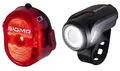 SIGMA LED Beleuchtungs Set Aura 35 FL/Nugget ll Befestigung: Lenker | schwarz