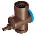 YourCasa Regensammler [Downpipe] Überlaufstop, Absperrhahn & Metallfilter - Verbinde Fallrohr 68-100mm DN100 und Regentonne Fallrohr Regensammler Regenwassersammler Regenrinnen Ablauf (Braun)