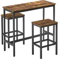 Boxxx Bar, Braun, Schwarz, Metall, 3-teilig, teilmassiv, 40x90x100 cm, Beimöbel erhältlich, Esszimmer, Barmöbel, Barschränke & Theken