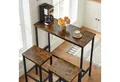 VASAGLE Bartisch Bartisch-Set, Stehtisch(100x40x90cm) mit 2 Barhockern