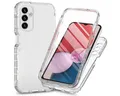 Wigento Handyhülle Für Samsung Galaxy A14 4G / 5G 360 Grad Full Body Handy Tasche Etuis