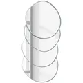 Butlers Spiegeluntersetzer, Silber, Glas, 12x11 cm, Wohntextilien, Tischwäsche, Untersetzer