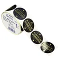 AVERY Zweckform 600 Aufkleber Frohe Weihnachten (Made in Germany, Ø38 mm, schwarze Geschenkaufkleber goldene Schrift, selbstklebende Geschenkdeko, Karten, Tüten, Gutscheine) Sticker auf Rolle, 4376