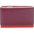 MyWalit Medium Tri-fold Geldbörse I Leder 14 cm - Dunkelrot