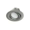 WLAN LED-Einbauspot, 5W, per Sprache/App steuern, verstellbar, Satin-Nickel
