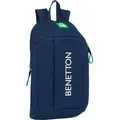 Lässiger Rucksack Benetton Green Marineblau 22 x 39 x 10 cm - Blau