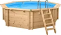 Interline Summer Holz Schwimmbad Bali Set 1 natur Ø440x136 cm