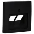 Busch-Jaeger 1803-02-915 Zentralscheibe 2-fach Busch-balance® SI Schwarz Matt 2CKA001753A0216