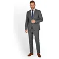SteffenKlein Anzug REGULAR FIT (2-tlg) aus elastischem Stoff grau 52