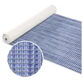ANRO Schaum-Badematte Antirutschmatte Weichschaummatte Badezimmer Entspannung, Höhe 5 mm, wasserdurchlässig, pflegeleicht, Rillen, rutschhemmend, Drainage Effekt, strapazierfähig, Praktisch, Weich, Rutschhemmend, Schnelltrockend, mit Drainagelöchern, Rutschfest, Modern, PVC, Eckig, Geprägt blau Eckig | 65 cm x 1500 cm x 5 mm