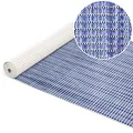 ANRO Badematte Weichschaummatte Bad- und Duschvorleger Antirutsch Badläufer Falscher Uni Blau 1500x65cm (15m)