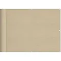 vidaXL Balkon-Sichtschutz Beige 75x1000 cm 100 % Polyester-Oxford 4000174