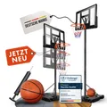 VALENESS® Basketballkorb Outdoor - [135 bis 305 cm] Höhenverstellbarer und Wetterfester Ständer - Profi Korb Mit Basketball und Pumpe (Profi)