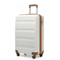 KONO Hartschalen-Trolley Handgepäck Leicht Hartschalenkoffer aus ABS Reisekoffer mit 4 Rollen 75 cm