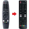 Ersatz Fernbedienung für Dyon TV SMART 50 X-EOS | SMART 55 X-EOS - Schwarz