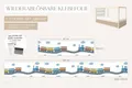 Unik Nordic Möbelfolie IKEA Kura Bett­aufkleber Set - Züge 2-Sticker-Set Unten, (Set, 2St.}, Für die angebene Anzahl an Flächen zugeschnitten), selbstklebend, exakte Maße, wiederablösbar