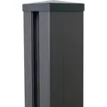 Alupfosten GroJa Solid/Lumino mit Kappe DB703 zum Einbetonieren 7 x 7 x 240 cm anthrazit - Grau
