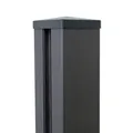 GrojaLumino 7x7x240cm Pfosten - anthrazit inkl. Kappe(einbetonieren)