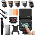 Godox iT32 TTL Mini Kamera Blitz mit X5-C Auslöser für Canon, 2.4G HSS 1/8000s TTL Drahtloses Blitzgerät, Kompatibel mit Canon EOS R RP R5 R6 R7 R8 R10 R100 R5 Mark II R6 Mark II 90D 750D M50 M3