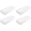 AllSpares Akustikfilter (4 St.) für Dunstabzugshauben geeignet für Bosch Siemens 17004801, HEZ9VEDU0 | Neff Z811DU0 | Gaggenau CA084010 | 192x75x35 mm