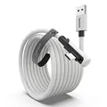 Syntech Link Kabel 5M, Kompatibel mit Oculus Meta Quest 3/3S, Quest2/1/Pro und Pico 4, PC Steam VR Zubehör, High Speed Datenübertragung, USB 3.0 zu USB C Kabel für VR und Gaming PC, Weiß