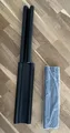2er Set Zugluft Stopper Schwarz Tür Dichtung Isolierung Durchzug Kunstleder