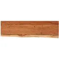 vidaXL Wandregal 60x20x2,5 cm Rechteckig Massivholz Akazie Baumkante 370224
