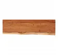 vidaXL Tischplatte Wandregal 60x20x2,5 cm Rechteckig Massivholz Baumkante (1 St)