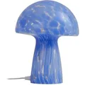 Lindby Tischlampe Hubi 10031336 Modern in Blau aus Glas 1-flammig E27 Wohnzimmerleuchte