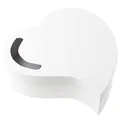 Geschenkbox Herz in Weiß, Box für Geschenke und Briefe zum Valentinstag, Hochzeit, Taufe, Geburtstag