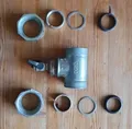 GEBO Temperguss-Klemmverbinder Typ T-Stück Abgang mit IG 1 1/4'' und Kugelhahn