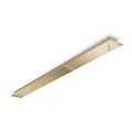 Baldachin LINEAR STANDARD, eckig, 88cm, 3-fach, Überstand-Blende, messing brünie