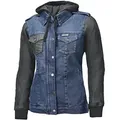 Held Petrol Damen Motorrad Textiljacke, schwarz-blau, Größe M