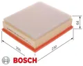 BOSCH F026400374 Luftfilter Luftfiltereinsatz für BMW