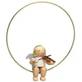 Wendt & Kühn Weihnachtsfigur Christbaumengel im Ring mit Geige 6308/2 bunt