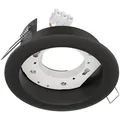 ledscom.de Deckeneinbauleuchte ZOBE II, schwarz matt, rund, 107mm Ø, 1x GX53 max. 25W