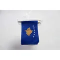 AZ FLAG - Fahnenkette Kosovo 6 Meter Mit 20 Flaggen - 21x14 cm - Republik Kosovo Girlande Flaggenkette 14 x 21 Cm