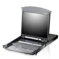 Aten KL1508AiN KVM Over IP Switch, 8 Port, 48cm LCD, VGA, PS/2-USB, DE-Layout (KL1508AIN D)