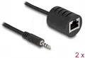 DELOCK 87858 - Audio Extender über Cat.5, 3,5 mm Klinkenstecker, bis 50 m