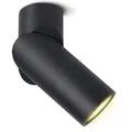 SSC-LUXon TOBI-L Aufbauspot Schwenkbar Schwarz mit LED GU10 5W Drei Lichtfarben CCT