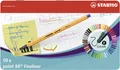 Fineliner - STABILO point 88 - 50er Metalletui - mit 47 verschiedenen Farben - 2